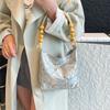 Perlenstickerei Schultertasche Große Kapazität Retro Unterarmtasche Chinesischer Stil Handtasche Streetwear