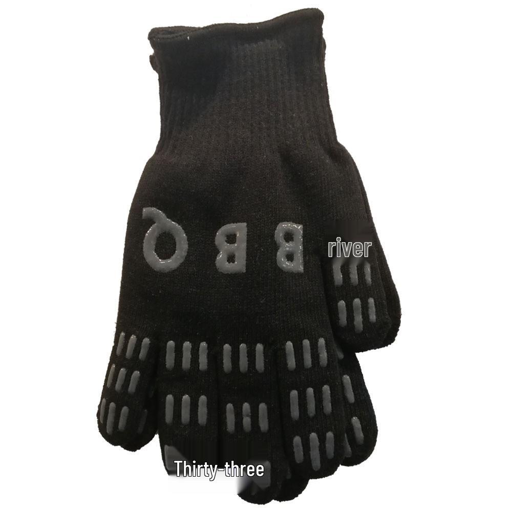 

Термостойкие Нескользящие Гибкие Прихватки для Духовки: Пятипальцевая защита от ожогов для выпечки и барбекю