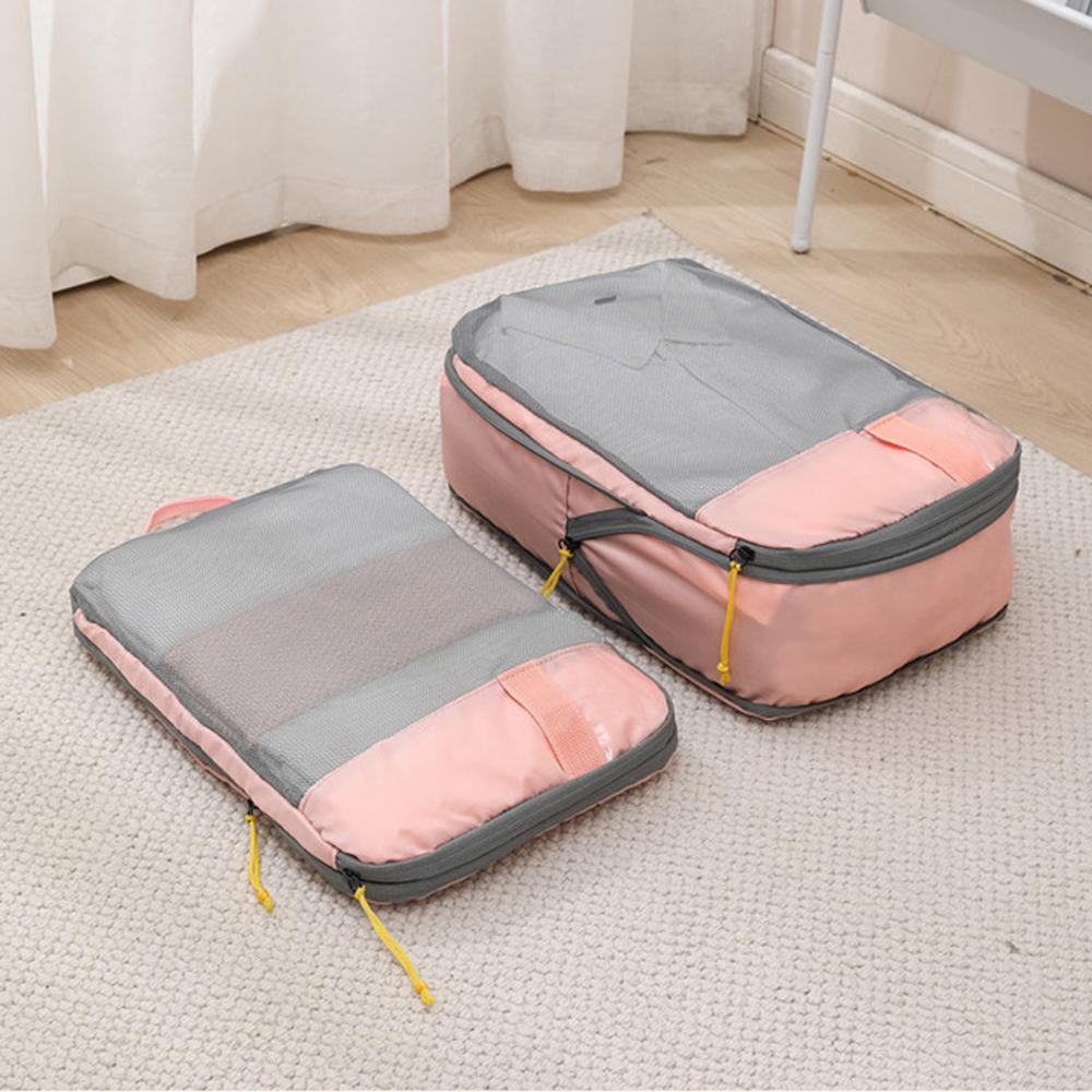 LXSN-000680 3PCS Travel Clothing Compression Packing Pouch Oxford Cloth Storage Bag