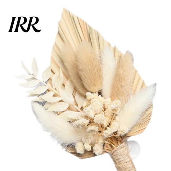 Rustikale Braut corsage Gold Weizen Hochzeits Anstecker Konservierte Künstliche Blume Revers Anstecker Unsterblich für Bräutigam Trauzeugen Blumige Party