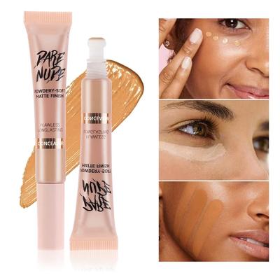 Face Concealer Long Lasting Cover Dark Circles Acne Pores Liquid Concealer Oil Control Shading Highlighter Face Makeup Cometics