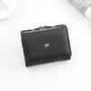 PU Leather Candy Color Fashion Women Coin Purse Solid Color Vintage Short Wallet Heart Hasp Ladies Girls Card Holder Clutch Bag