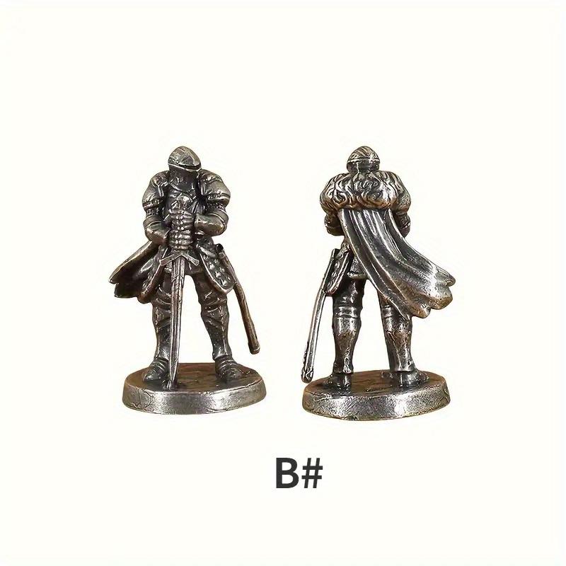 

1 шт. Тарелка Рыцарь Воин Солдаты Модель Легион Битва Шахматы Белая медь Песочный стол Фигурки солдат Модели Подарок для мальчиков