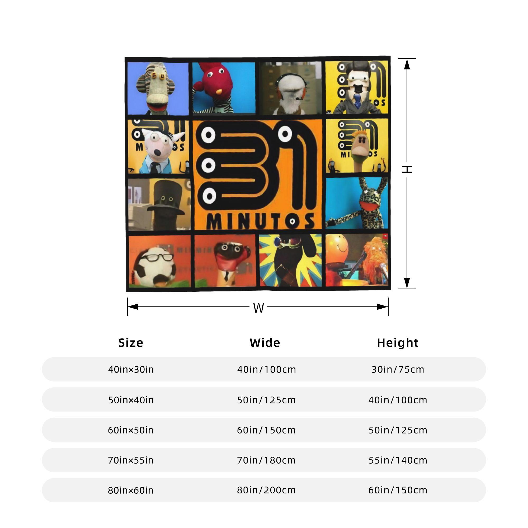 31 Minutos Blanket 31 Minutes Chilean Comedy Flannel Vintage Warm Throw Blanket for Home All Season 75x100cm 30x40in