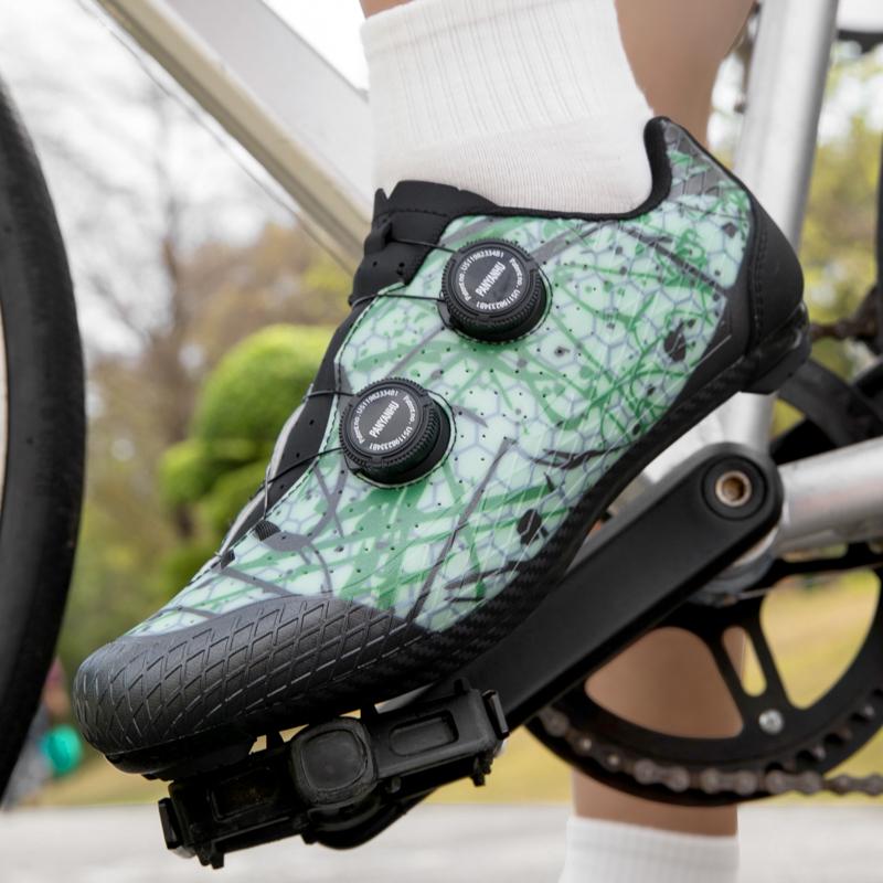 Sapatos Respiráveis SPD para Ciclismo de Estrada Para Homens Mulheres Sapatos de Bicicleta Com Fivela Rotativa Sapatos de Travamento Profissionais Para Bicicleta de Estrada Para Corrida & Uso Diário