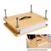 With Ergonomic Handle Book Binding Kits Bamboo Wood Book Press  for Beginners Bookbinding Supplies