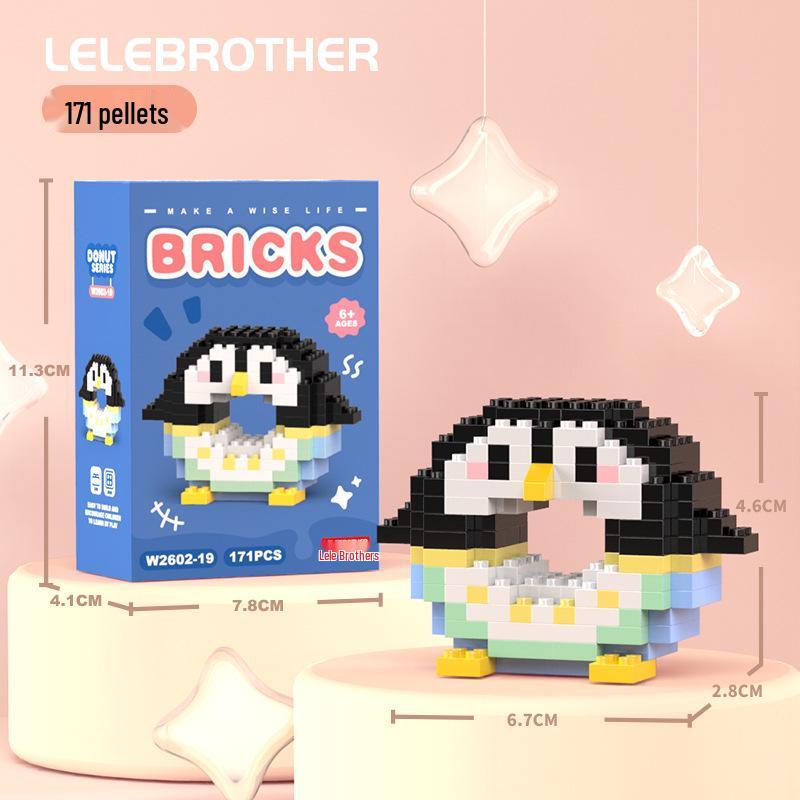 Compatible Lego Micro Building Block Cartoon Figurines - Children's Educational Desktop Toys