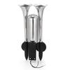 High Quality Stainless Steel 120HZ 300db Super Loud Dual Air Horn Twin Tone Trumpet Dukes Kit With Compressor For Car Truck Boat Lorry DC12/24V