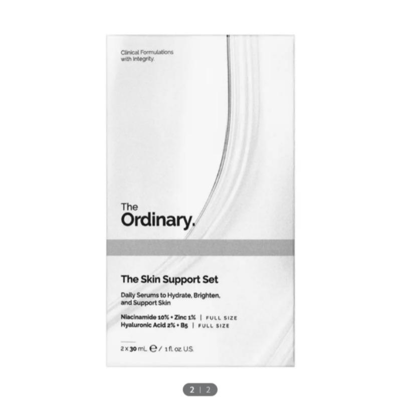 

The Ordinary Skin Support Set (Niacinamide 10% + Zinc 1% 30ml, Hyaluronic Acid 2% + B5 30ml)