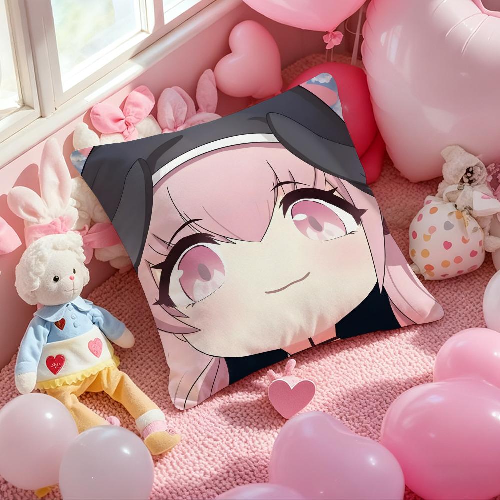 Anime Blue Archive Kawaii Girl Cushion Cover Pattern Printed Pillowcase for Living Room Sofa Cushion Cover & Bedroom Decor