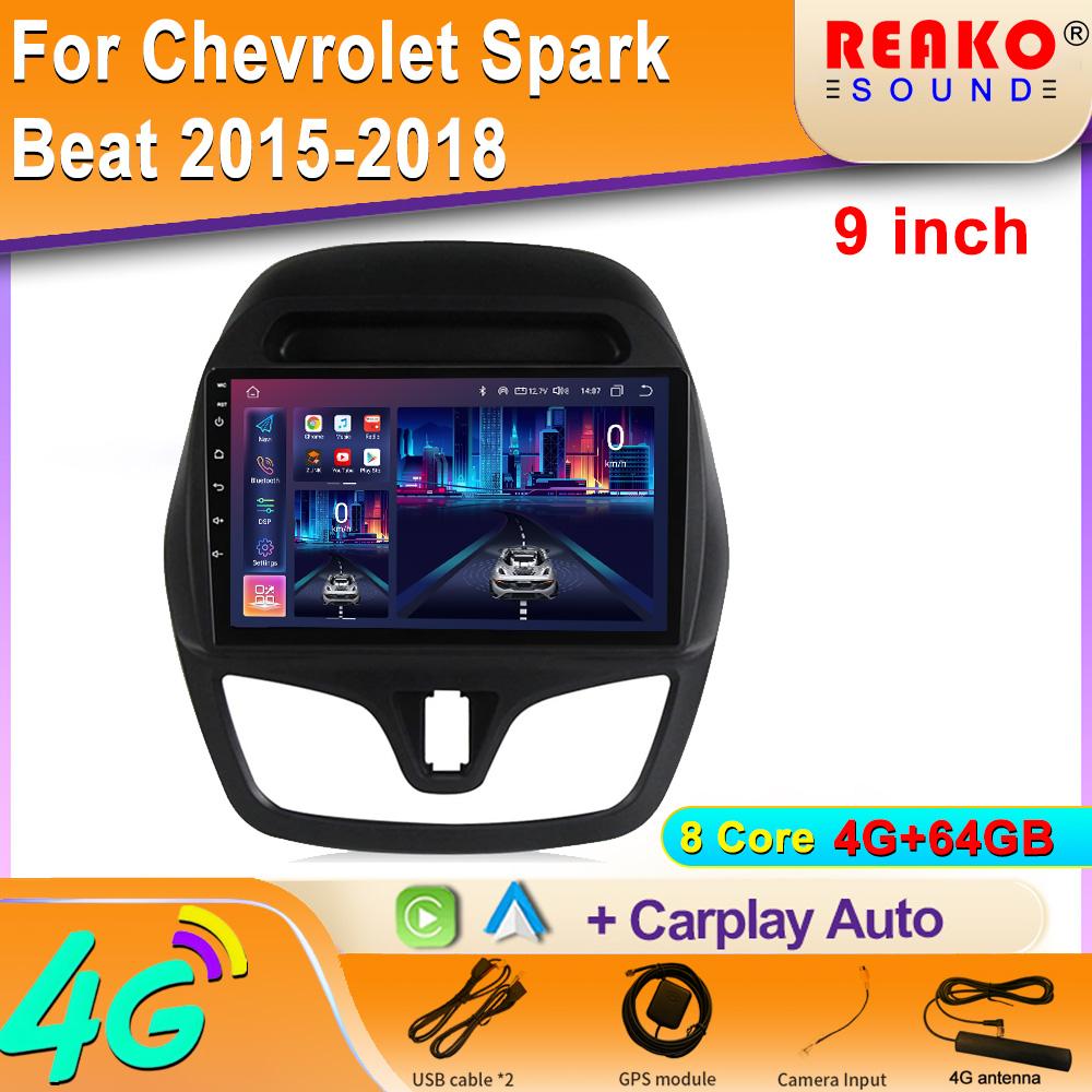 Android For Chevrolet Spark Beat 2015-2018 Auto Wireless Carplay Car Radio Multimedia Player Navigation GPS Bluetooth WIFI