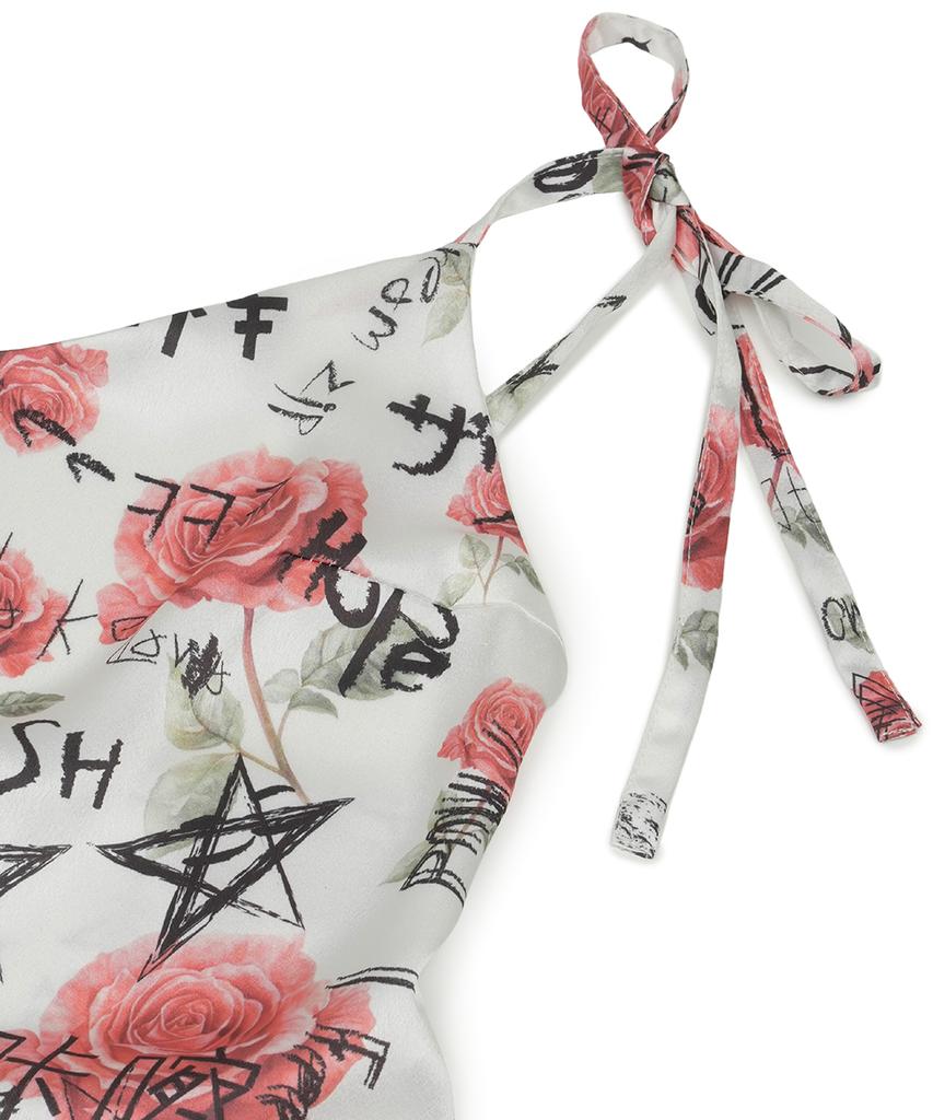 GRAILZ Graffiti Flower Dress [White]