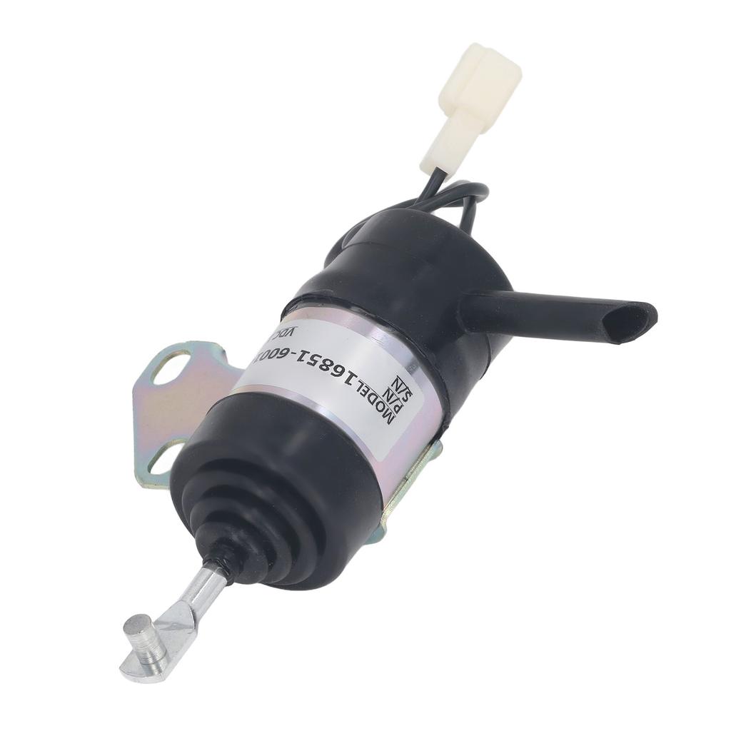 12V Shut Off Solenoid Valve 16851‑60014 Fuel Stop Solenoid Valve for Kubota Z482 D902 D722 Excavator