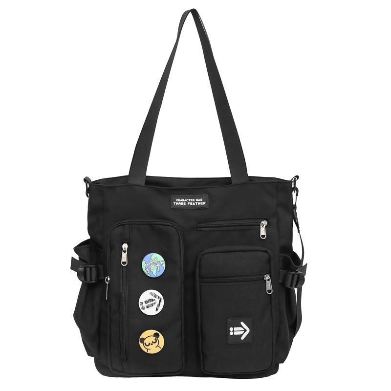 

Чоловіча сумка-месенджер Студентська сумка через плече Студентська сумка через плече Жіноча сумка великої місткості чорний