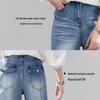 VICTORIA&VERA Women's High-Waisted Wide-Leg Denim Jeans