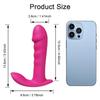 Vibrator vibrator purtabil cu 10 viteze, controlat prin aplicație, cu motor dublu, pentru femei, stimulator puternic al clitorisului punct G Vibrație silențioasă pentru chiloți
