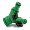 2-Way Garden Tap Water Splitter 1/2" 3/4" Female Thread Y Type Watering Adjustable Switch Controller Valve
