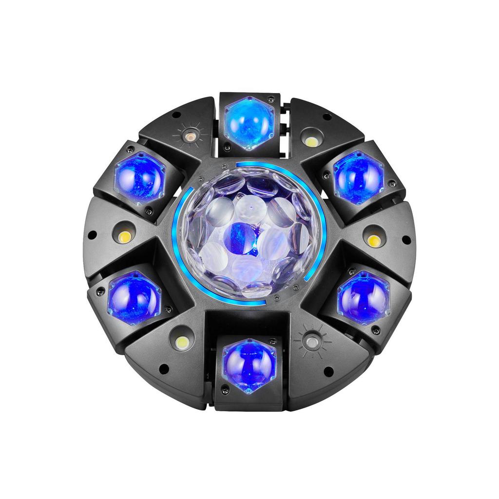 2025 Bee Eye Six-Arm Vajra Laser Bar Disco Stage Light with Strobe and Rotating Effects
