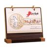 2026 Chinese Style Wooden Desk Calendar - Office Desktop Ornament & Gift