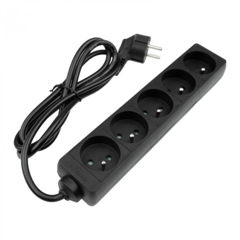 Extension Cord 5 Sockets 1.5m With/without 3x1.0mm2 Black