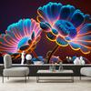 Wallpaper Neon Flowers