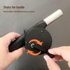 Portable Hand-Crank Charcoal Fire Starter and Blower for Camping and Barbecues