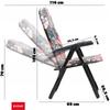 KADAX Garden Beach Chair Adjustable 110kg