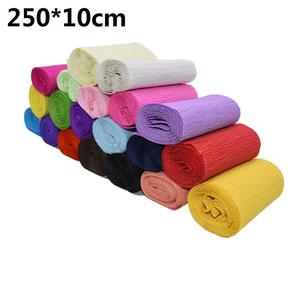 Wedding Party Decoration Flower Making Crinkled Roll Crepe Paper Wrapping Supplies Origami