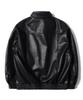 Qt8 Garments Rg Synthetic Leather Pocket Jacket (Black)