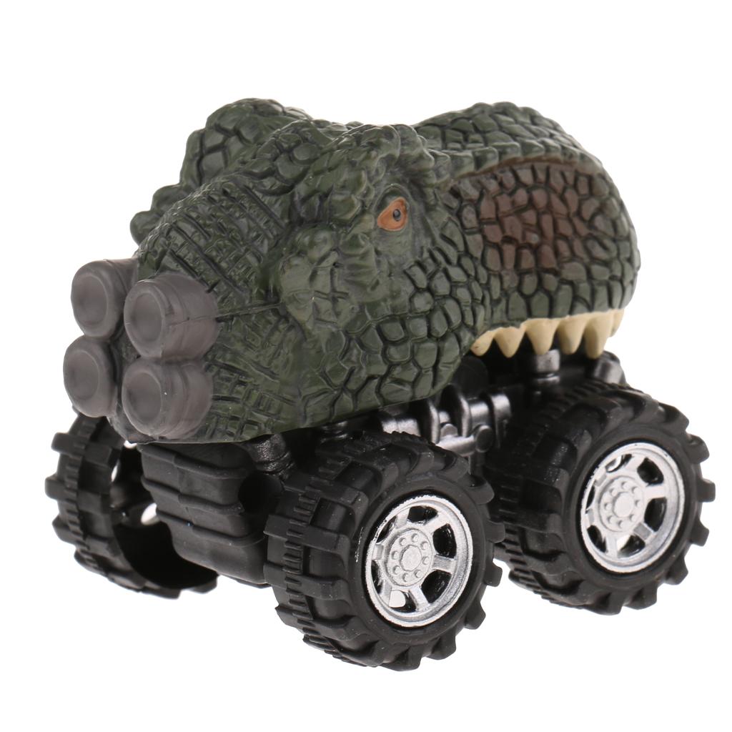 2Pc Kid Children Pull Dinosaur Figure Toy Tyrannosaurus & Backthorn