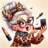 5D Diamond Painting Fashion Girl Kit Diamond Art DIY Craft for Home Wall Decor Leopard Print Bow Makeup Theme Artwork