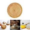 Insulation Round Coaster Hand Woven Rattan Placemat Tableware Mat