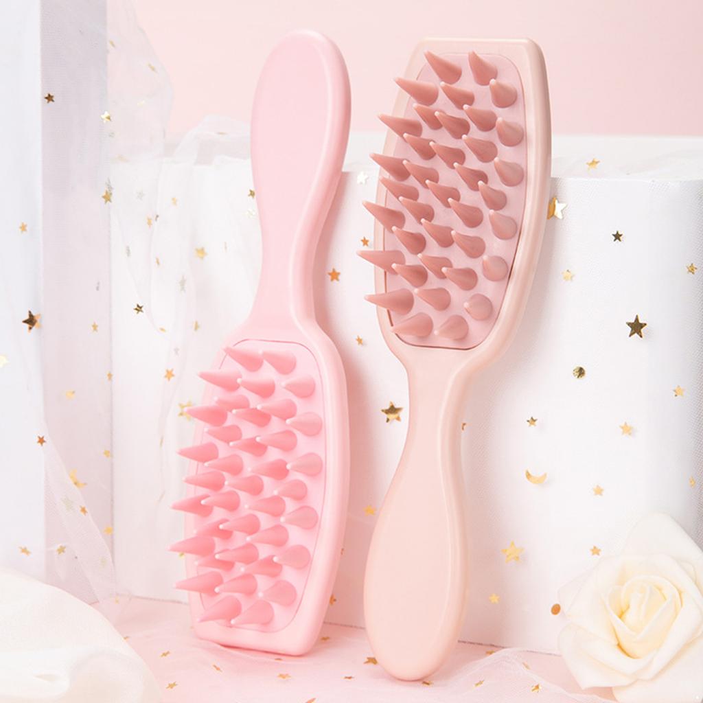 2PCS Handheld Hair Wash Brush Scalp Care Massager Waterproof Design for Deep Cleansing and Stimulating Scalp Refreshment