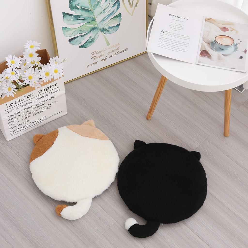 Cute Cat plush Seat Cushion Memory Foam Stuffed Chair Cushion for Kids Girl School Office Cushion