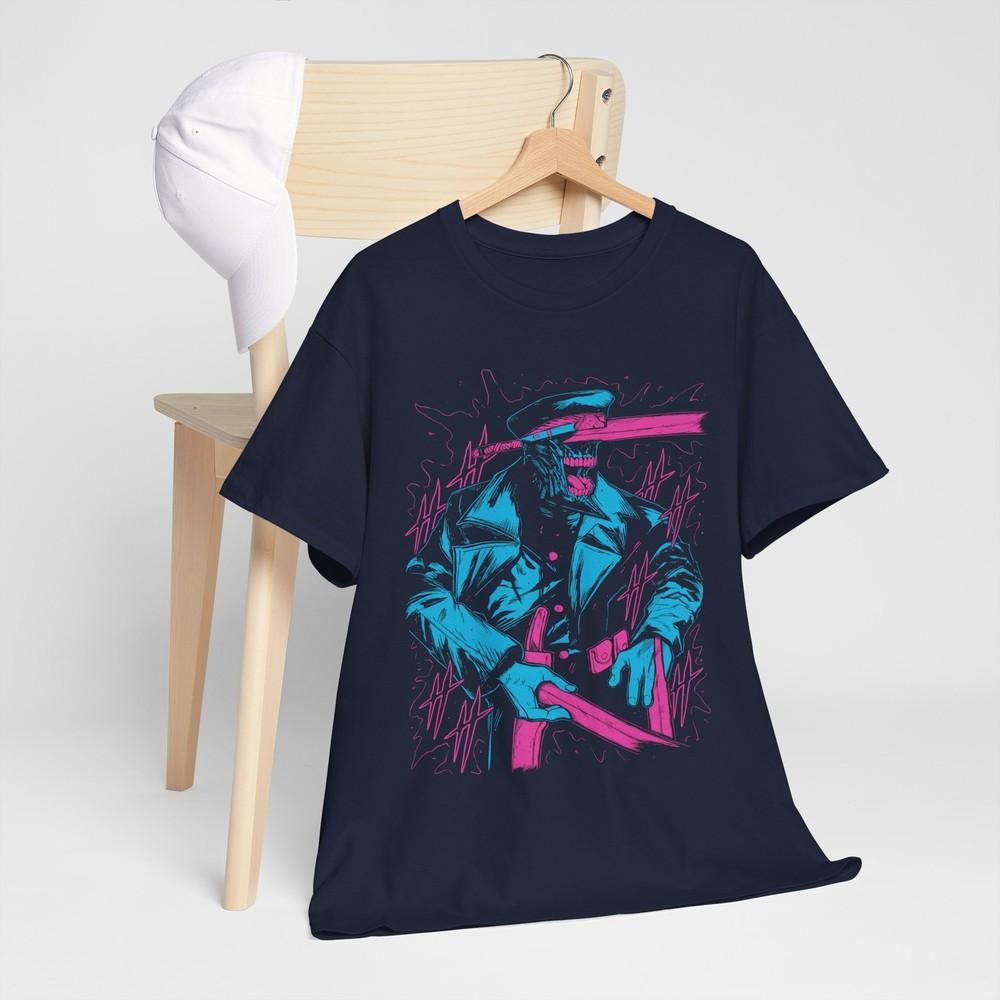 Chainsaw Unisex Tshirt Chainsaw Unisex Anime Csm Denji Power Black Shirt All Size M