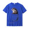 Cute Otter Pocket Peeking Pocket Funny Otter Tshirt Unisex Classic Cosie Tops Shirts Cotton T Shirts Slim Fit