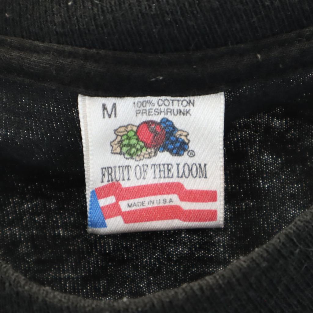 FRUIT OF THE LOOM 90s Made in USA Old lizard print Short sleeve T-shirt Men's Used