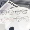 New Clear Glasses Women Polygonal Metal Frame Eye Glasses 0 Flat Mirror Girls Eyewear Anti Blue Light Glasses Fashion Eyeglasses