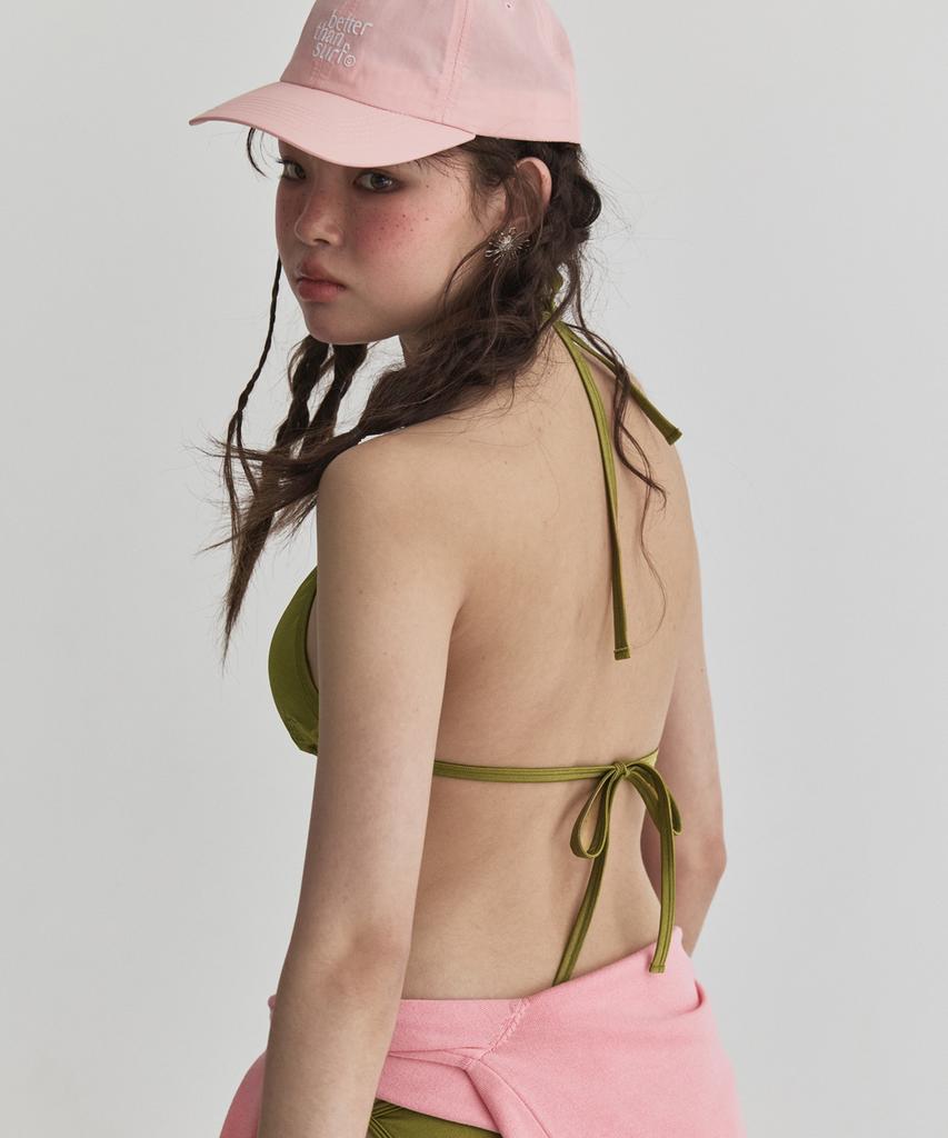 BETTER THAN SURF Smile Logo Beach Cap - Pale Pink