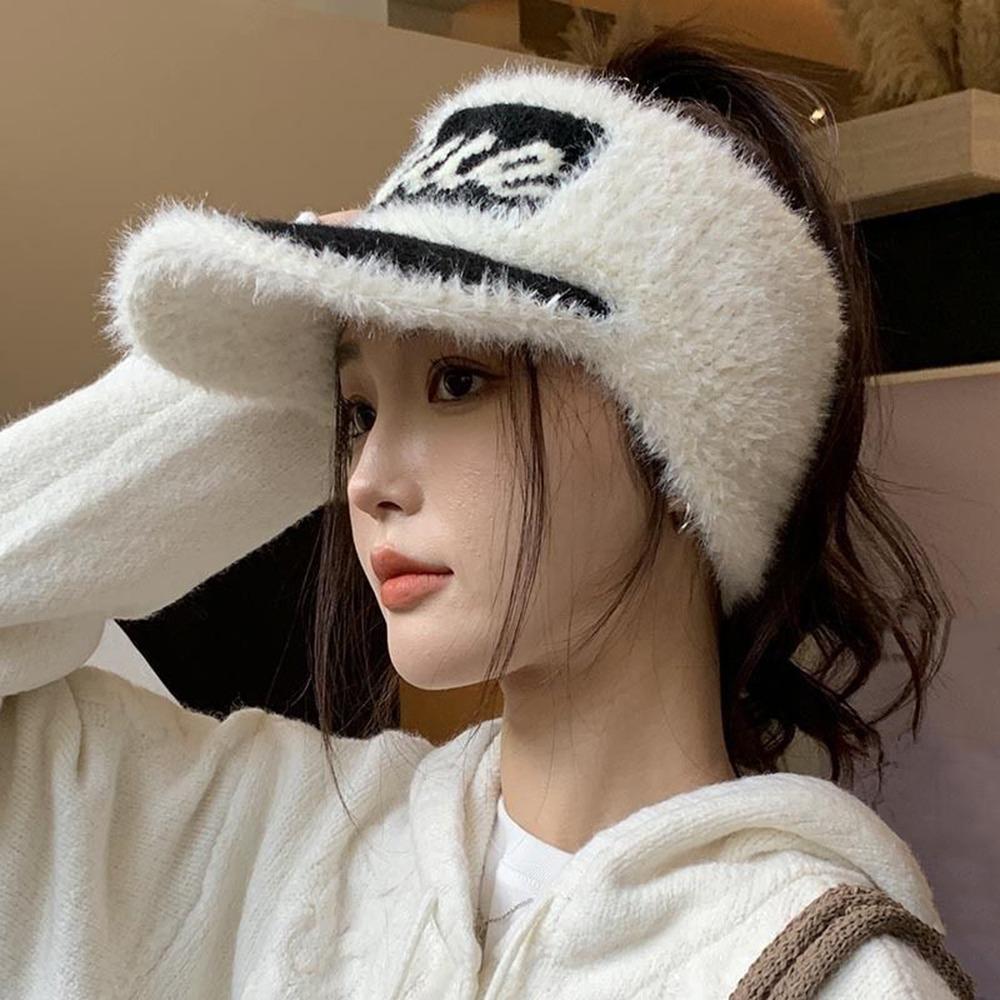 New Winter Hat Adjustable Anti-UV Empty Top Sun Hat Visor Hat Sport
