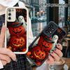 Phone Case: 2D Flat Samsung Galaxy A34 A35 M05 M06 S20 S22 S21 FE Plus 5G Step Edge Case, Pumpkin and Two Ghosts, Christmas and Halloween Gift