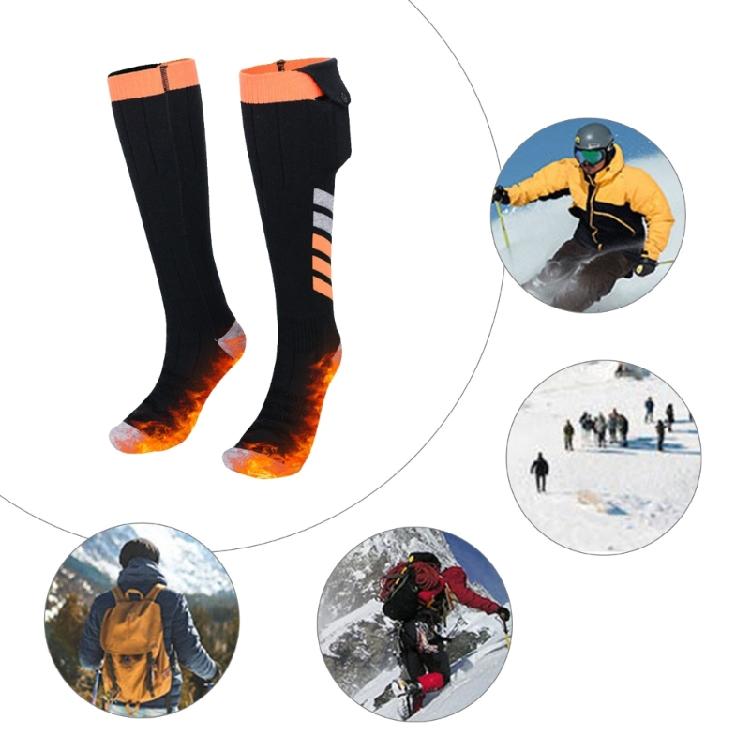 Multipurpose Electric Heated Socks with App Adjustment 5000mAh Battery Rechargeable Cotton Stockings for Cold Conditions