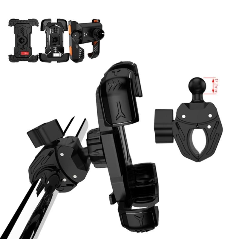 Universal 17mm Ball Joint Phone Mount Bracket 16 To 40mm Bike Handlebar Adapters for Bike Motorcycle Handlebars