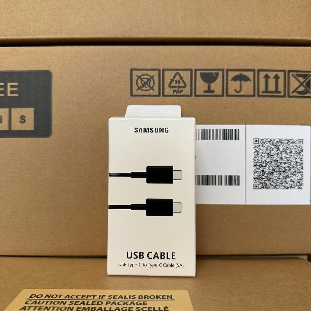 Samsung Original EP-DN975 USB-C to USB-C Cable 1m, 5A Fast Charging, Supports 45W чёрный