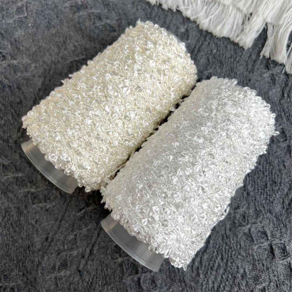 100G Glossy Ear Yarn, Bilateral Small Circles, Hand-mixed Wiring, Hand-woven Fancy Yarn DIY Knitting&Crocheting