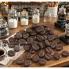 150 Pcs Artificial Coffee Beans, Simulation Resin Mini Faux Coffee Beans Artificial Plant for Home Kitchen Cafe Shop Cabinet Display Photography