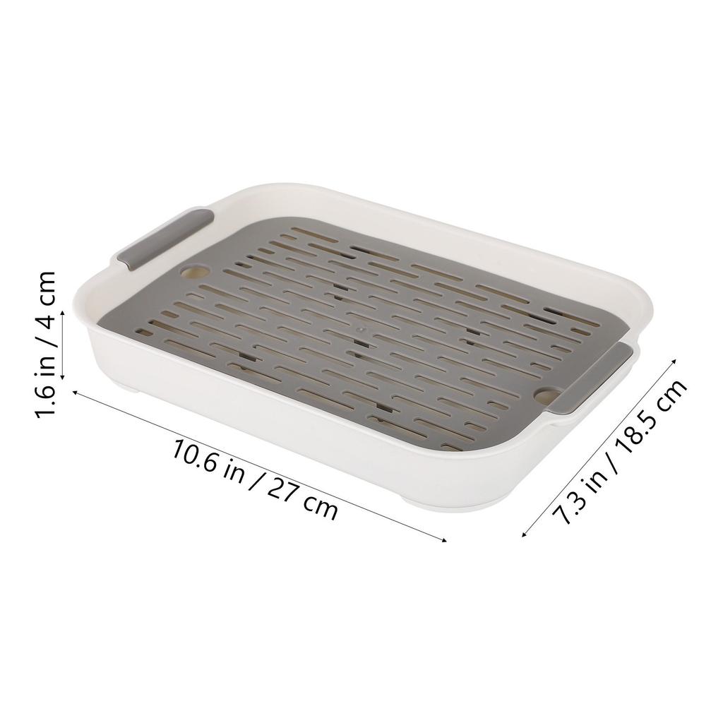 1Pcs Double Layer Drain Tray Premium PP Plastic Dish Drainer Cup Dryer Rack Kitchen Filter Tray for Home Restaurant Use
