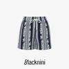Blacknini Yinhuafu/Holiday Series Matte 12 M Silk Crepe De Chine Shirt/Sling/Shorts
