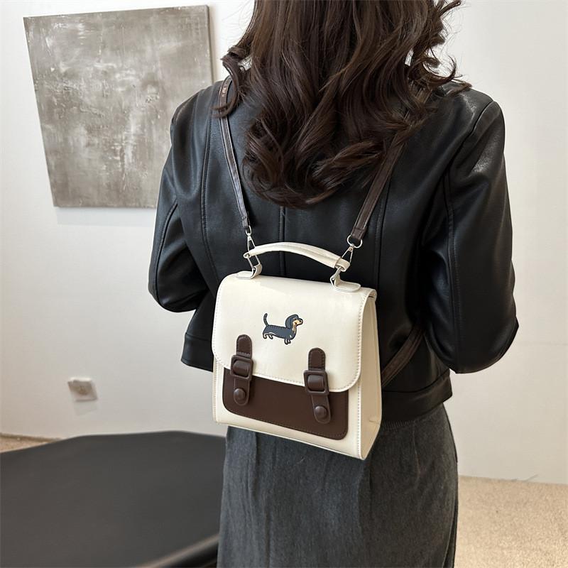 Fashionable Minimalist Backpack For College Students Stylish Unique Design 2024 Black White Blue Brown Colors