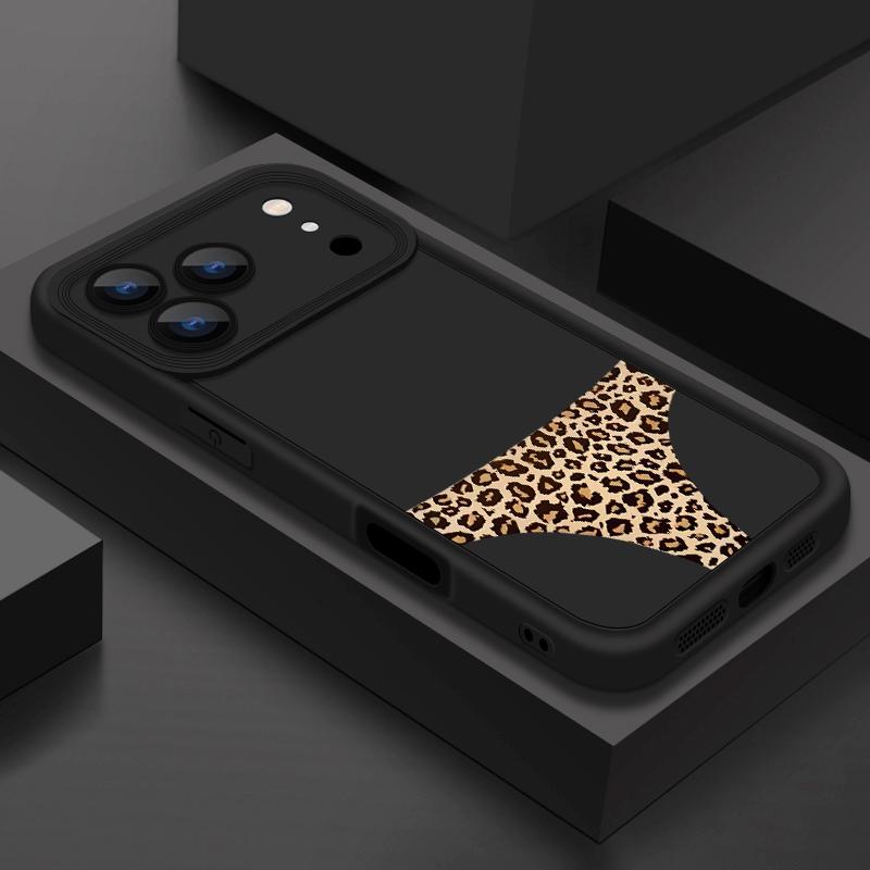 Colorful Leopard Print Case For iPhone 17 Pro Max Case iPhone 16 15 14 13 Pro Max 11 17e 16e Shockproof Bumper Soft Silicone Phone Cover Cases